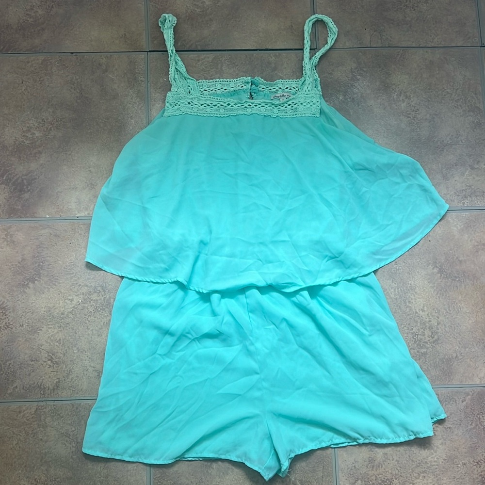 Charlotte Russe Mint Green Jumpsuit